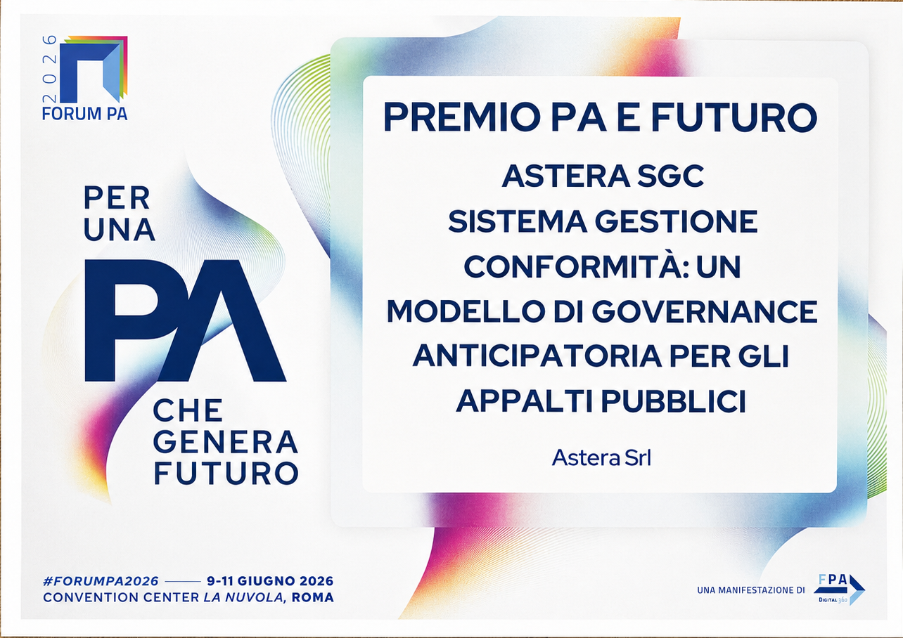 Attestato FORUM PA 2026 per Astera SGC